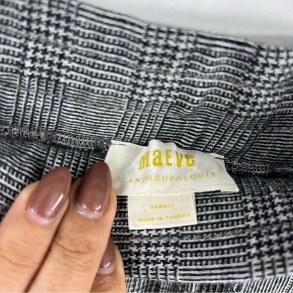 MAEVE Anthropologie Glen Check elastic waist pants - Picture 6 of 6